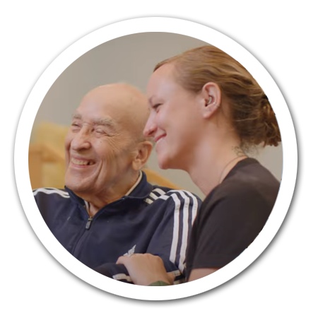therapist with happy patient